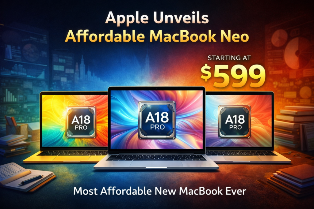 Affordable MacBook Neo launch promo